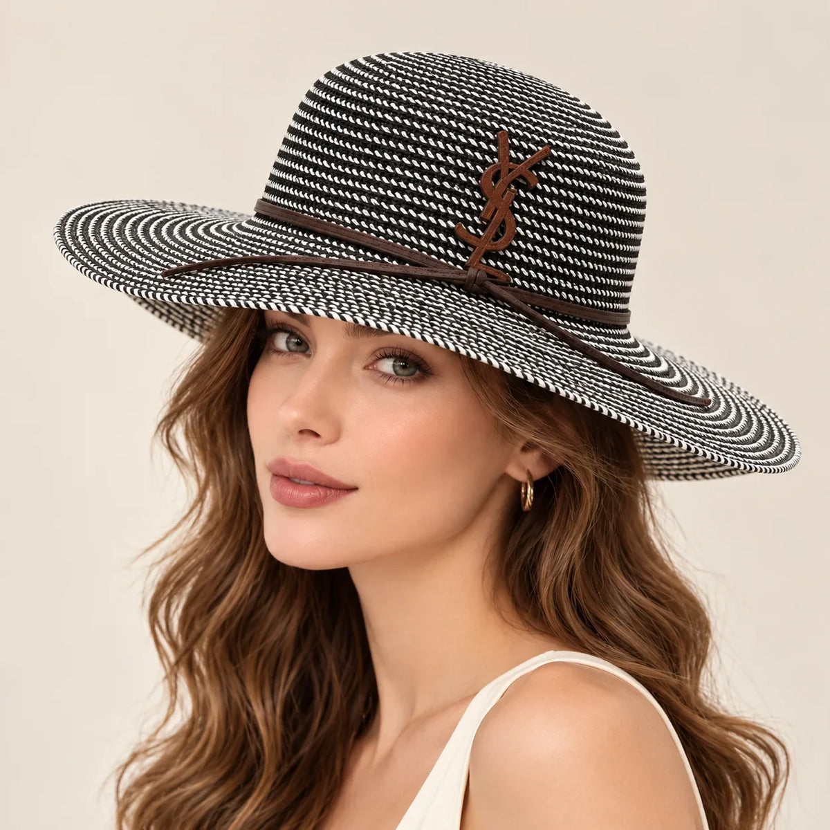 Saint Laurent Woven Open Knit Hat - image 1