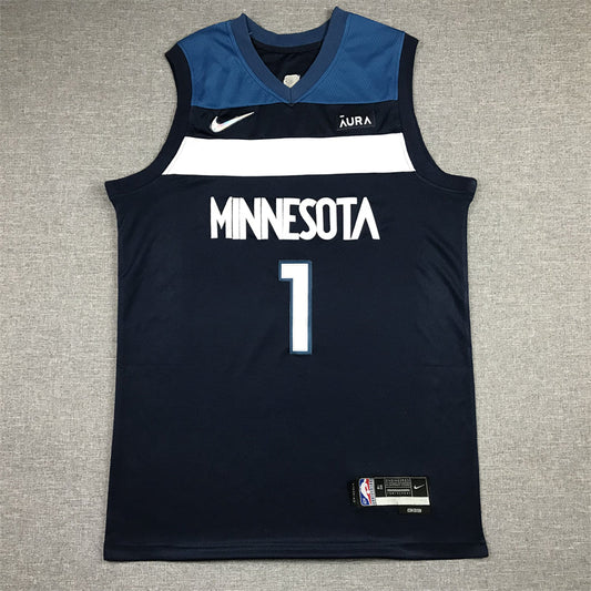 Anthony Edwards #1 Minnesota Timberwolves Navy Icon Edition Swingman Jersey – Nike MINNESOTA