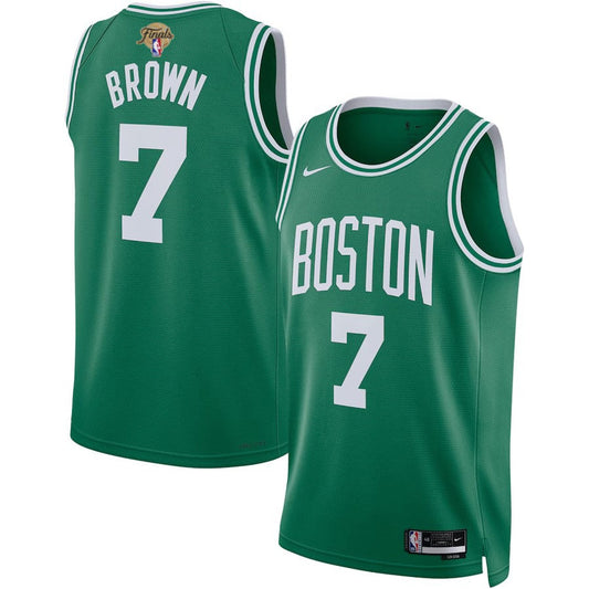 Jaylen Brown #7 Boston Celtics 2024 NBA Finals Icon Edition Jersey – Kelly Green | Men's & Youth
