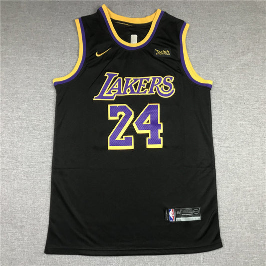 Men's Los Angeles Lakers Kobe Bryant #24 Black 2020/21 Swingman Player Jerseys