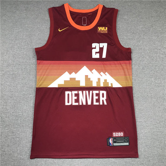 Men's Denver Nuggets Jamal Murray Red Swingman Player Jerseys