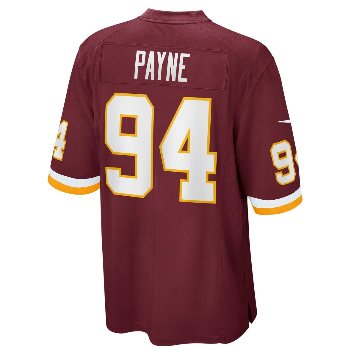 Daron Payne Washington Football Team Game   Jersey - Burgundy