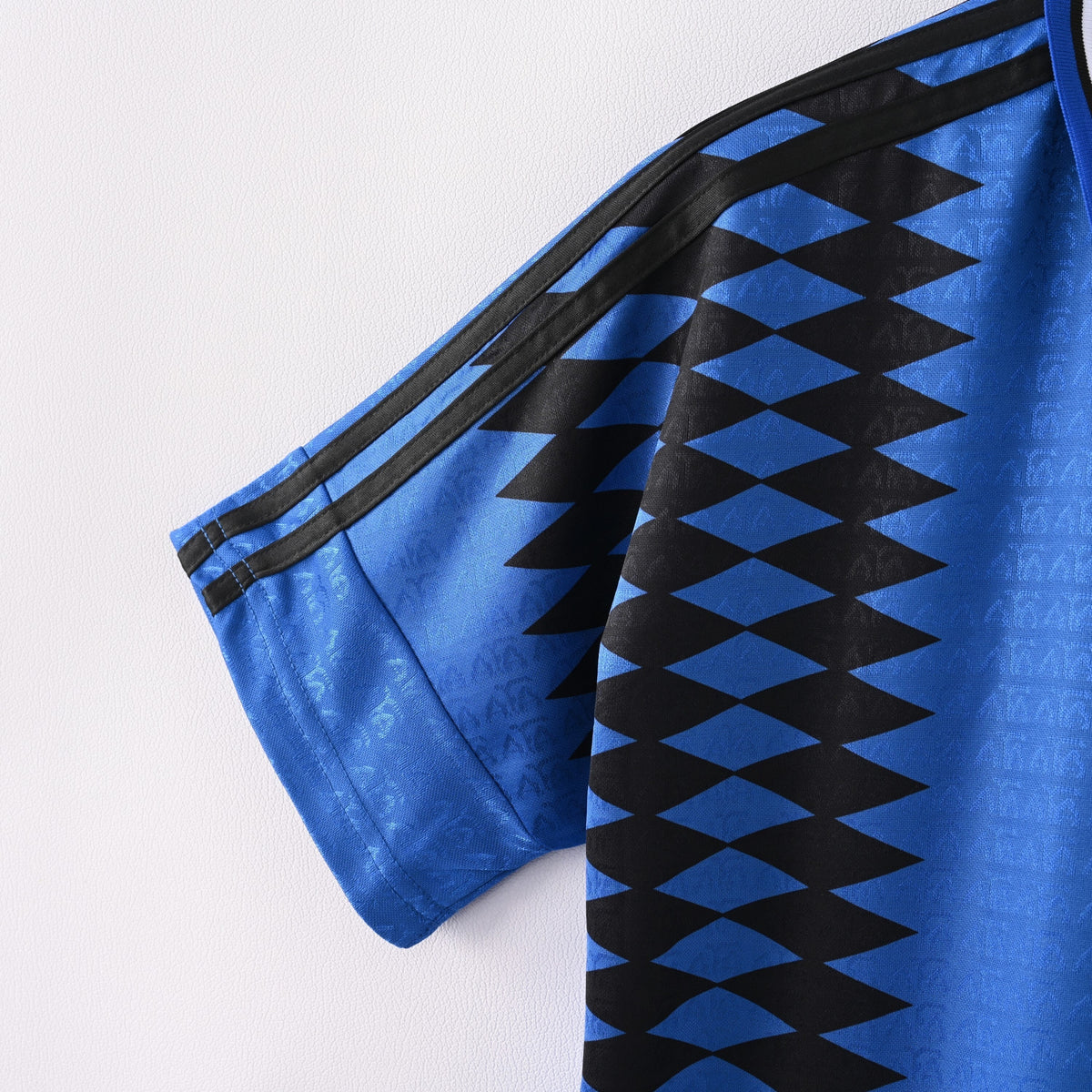 1994 Argentina Away Retro Jersey -  Black Diamond Panel - USA World Cup