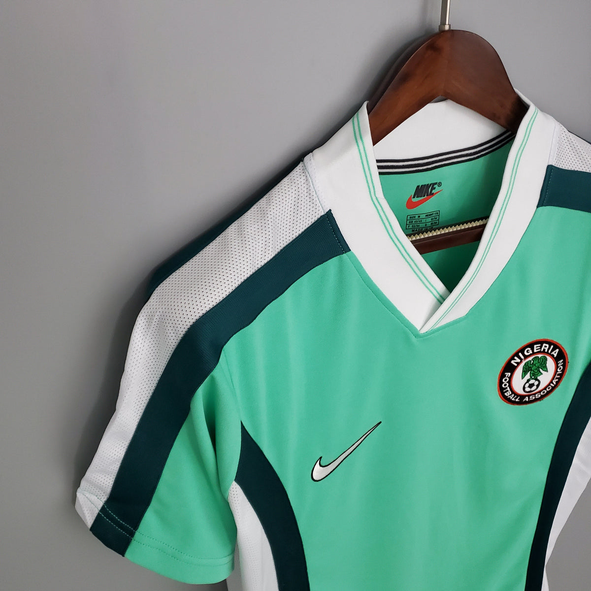 Nigeria 1998 World Cup Home Retro Soccer Jersey – Nike NFA Okocha Yekini Kanu Super Eagles Kit
