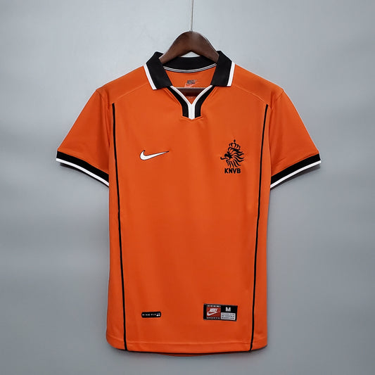 Netherlands 1998 World Cup Home Retro Soccer Jersey – Nike KNVB Bergkamp Kluivert Davids Seedorf Oranje Kit
