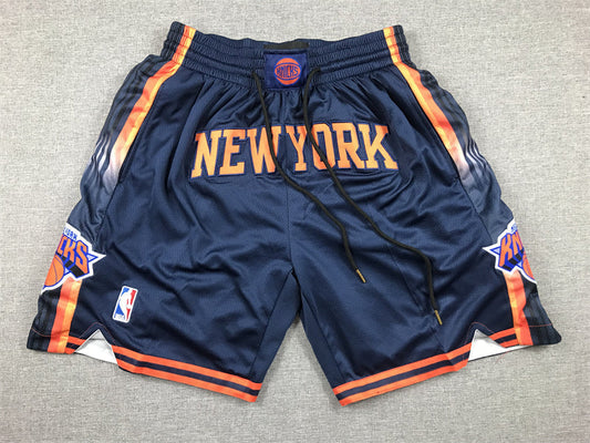 Men's New York Knicks Navy Statement Edition Pocket Shorts1