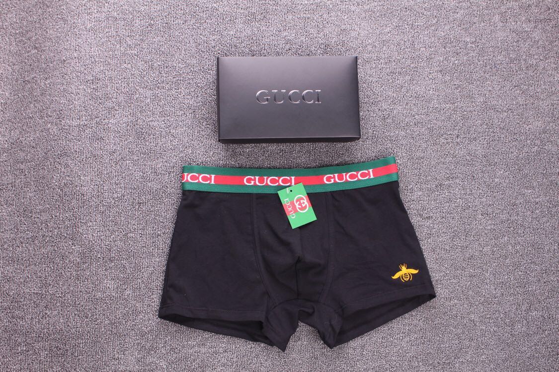 Gucci Allover Red Green Letter Print Boxer Briefs, image 4