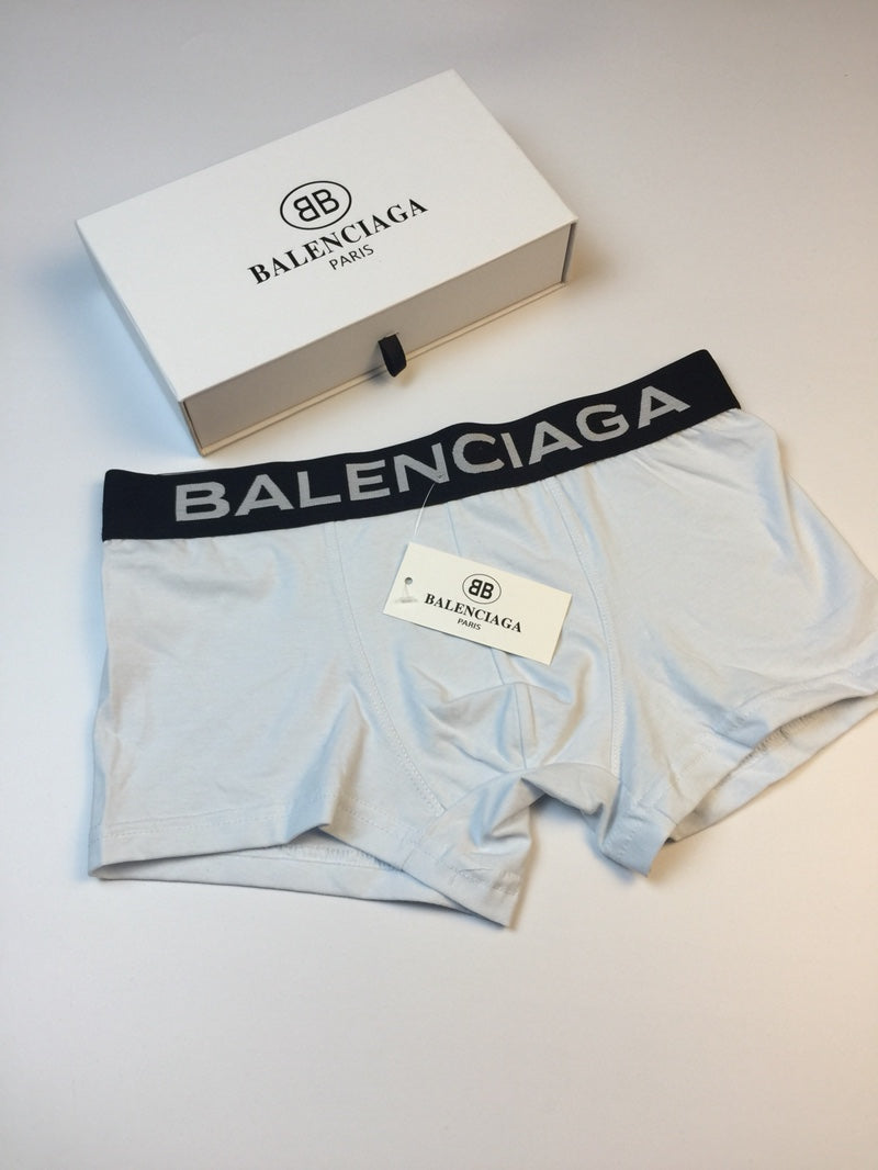 Balenciaga Pale Blue Black Broad Wordmark Boxer Briefs, image 1