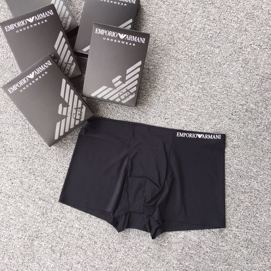 Armani Plain Mixed-Colour Boxer Briefs, Box of 3, gallery image 3