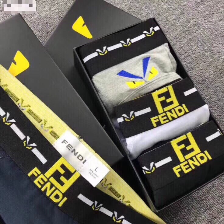 Fendi Black White Grey Yellow Eye Mix Ankle Socks, image 3