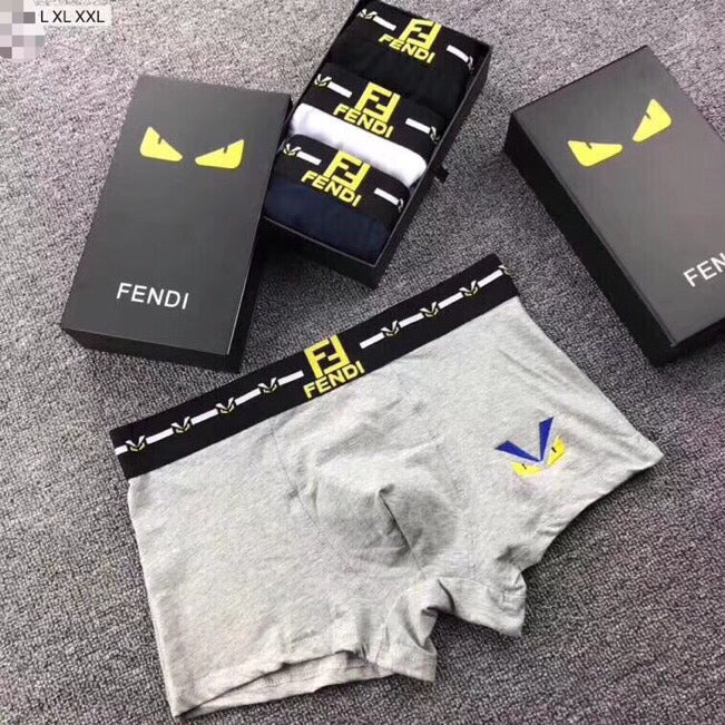 Fendi Black White Grey Yellow Eye Mix Ankle Socks, image 5