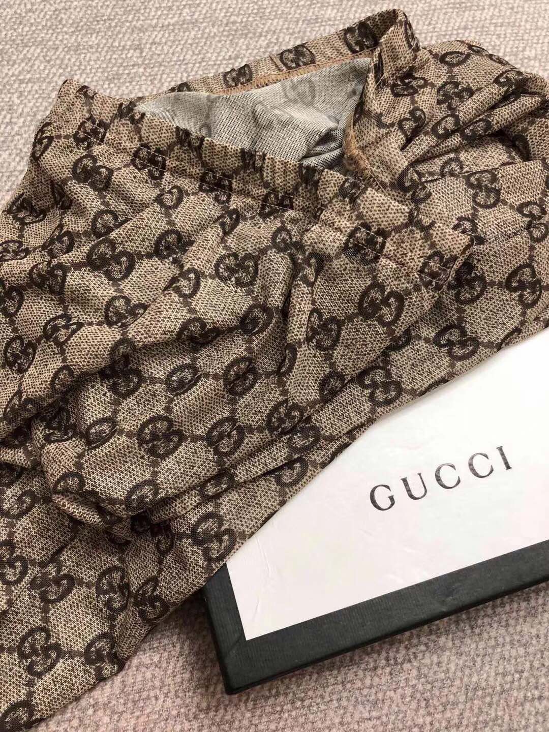 Gucci Beige Brown Diamond Pattern Legwear Patterned Tights, image 5
