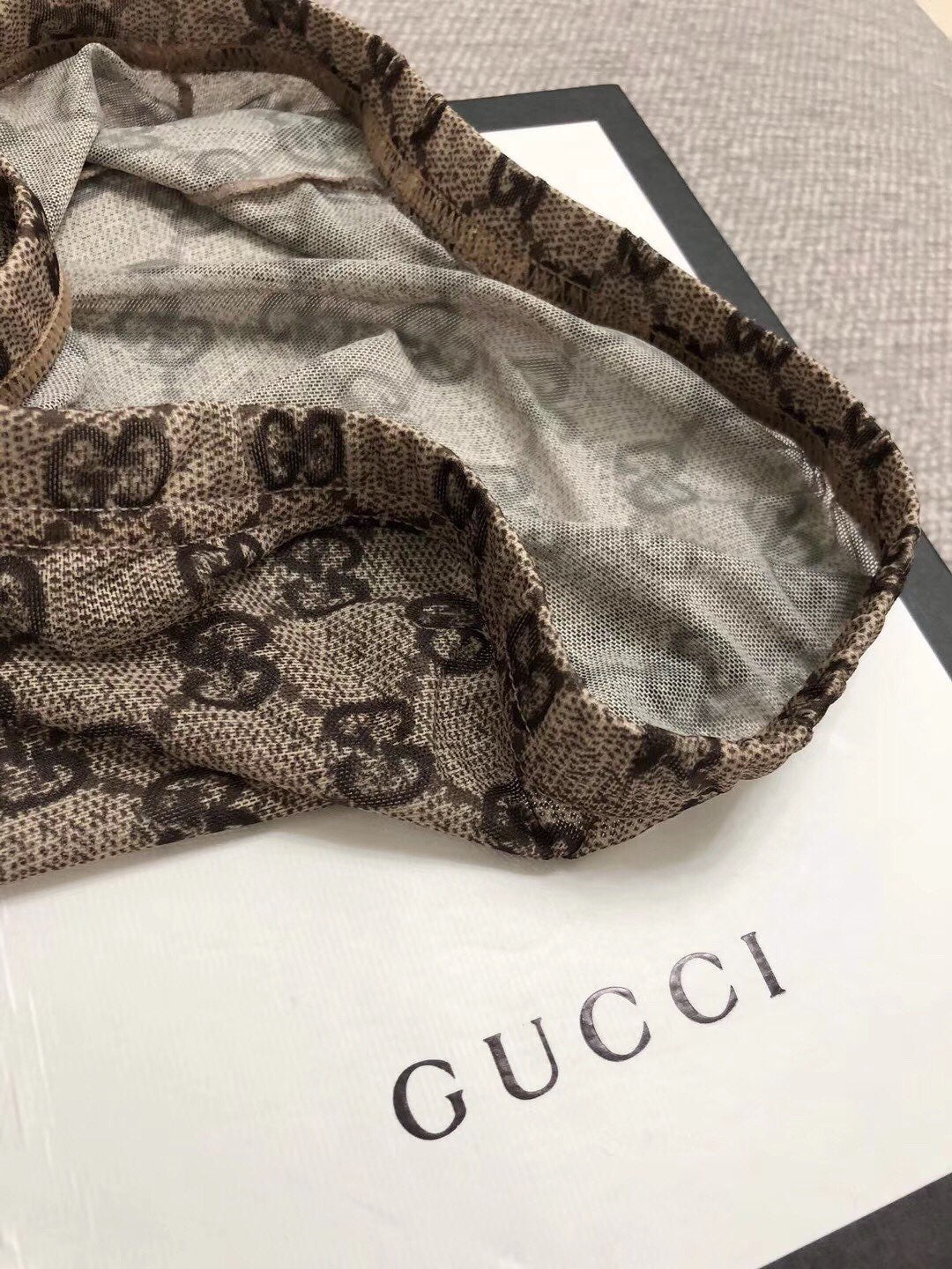 Gucci Beige Brown Diamond Pattern Legwear Patterned Tights, image 4