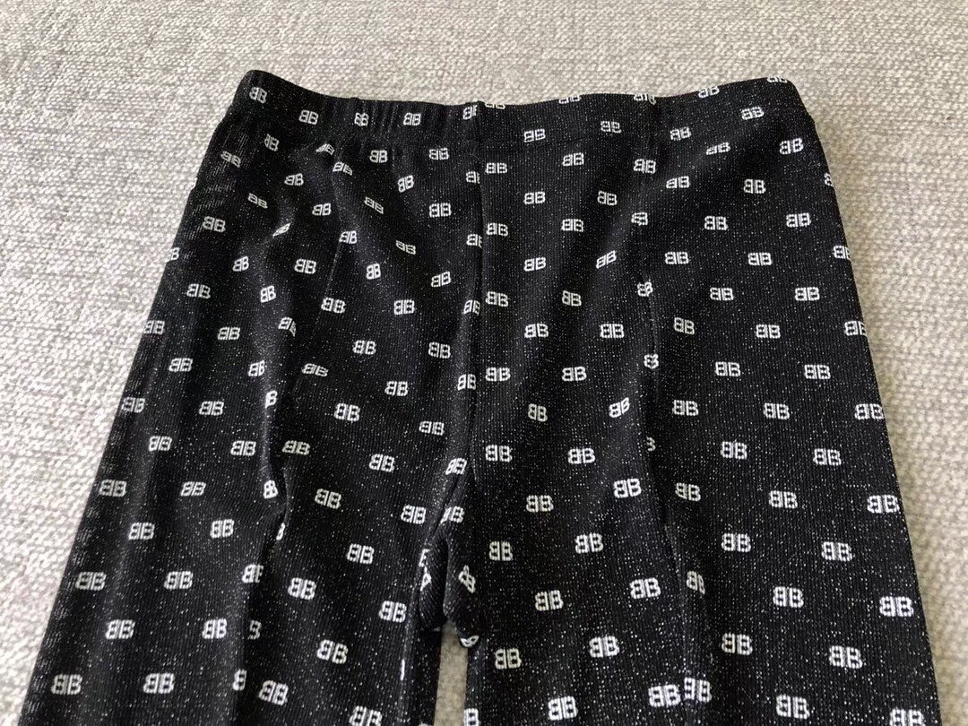 Balenciaga Black Sheer Small Dot Letters Patterned Tights, image 7