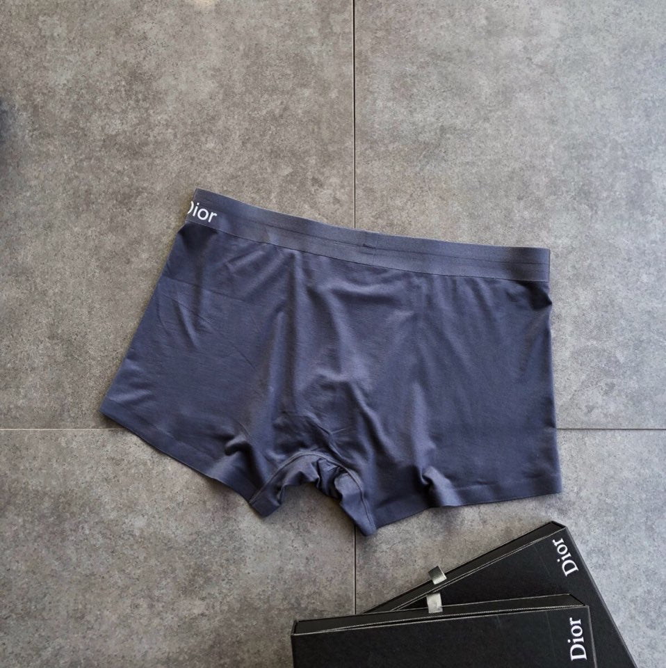 Dior Teal Red Navy Bold Waist Text Boxer Briefs, image 9