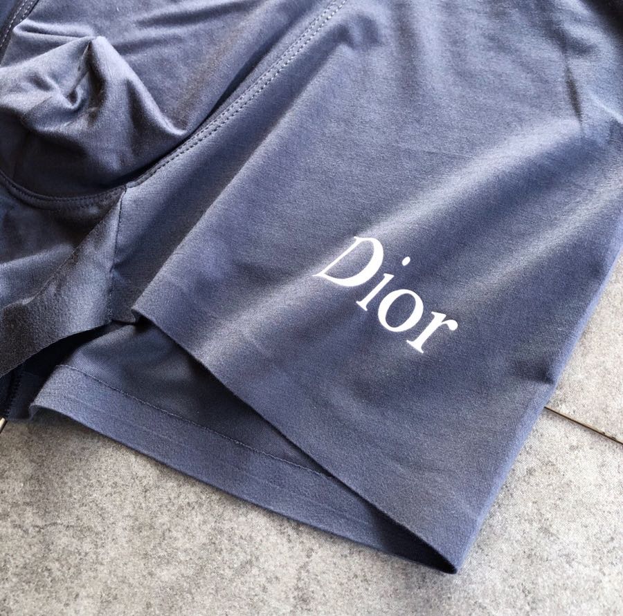 Dior Teal Red Navy Bold Waist Text Boxer Briefs, image 8