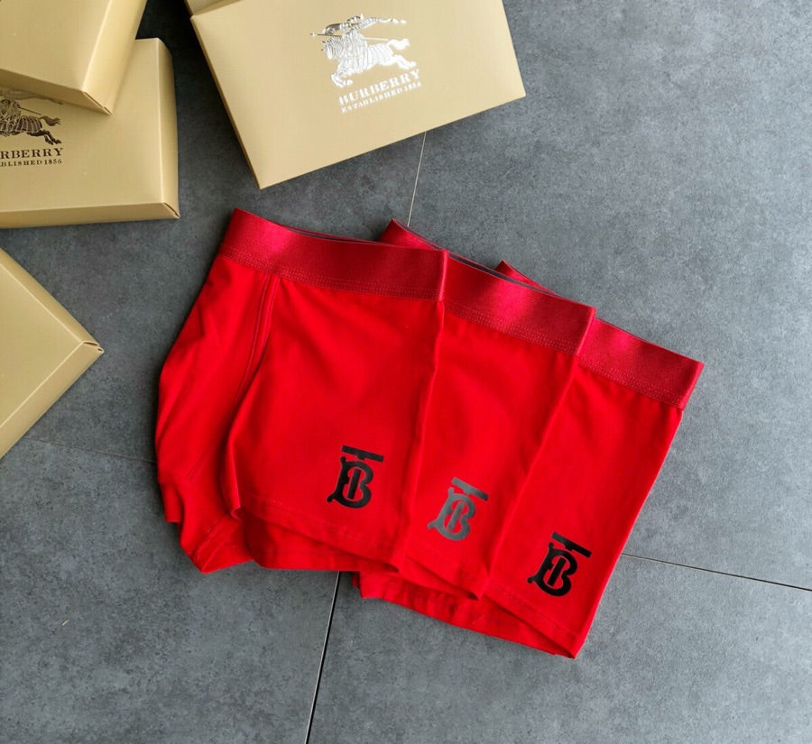 Burberry Red Small Horse Motifs Boxer Briefs, image 2