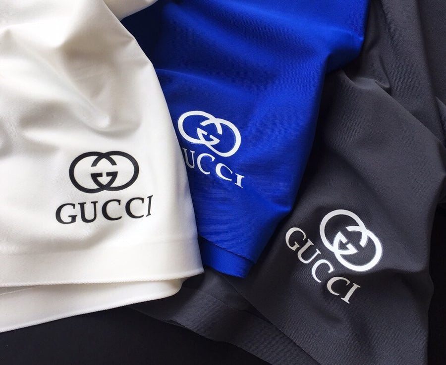 Gucci White Blue Black Hem Letters Boxer Briefs, image 3
