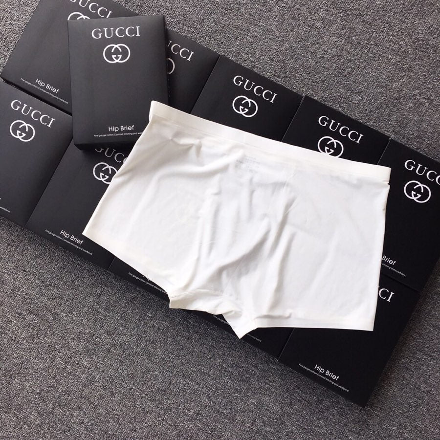 Gucci White Blue Black Hem Letters Boxer Briefs, image 8