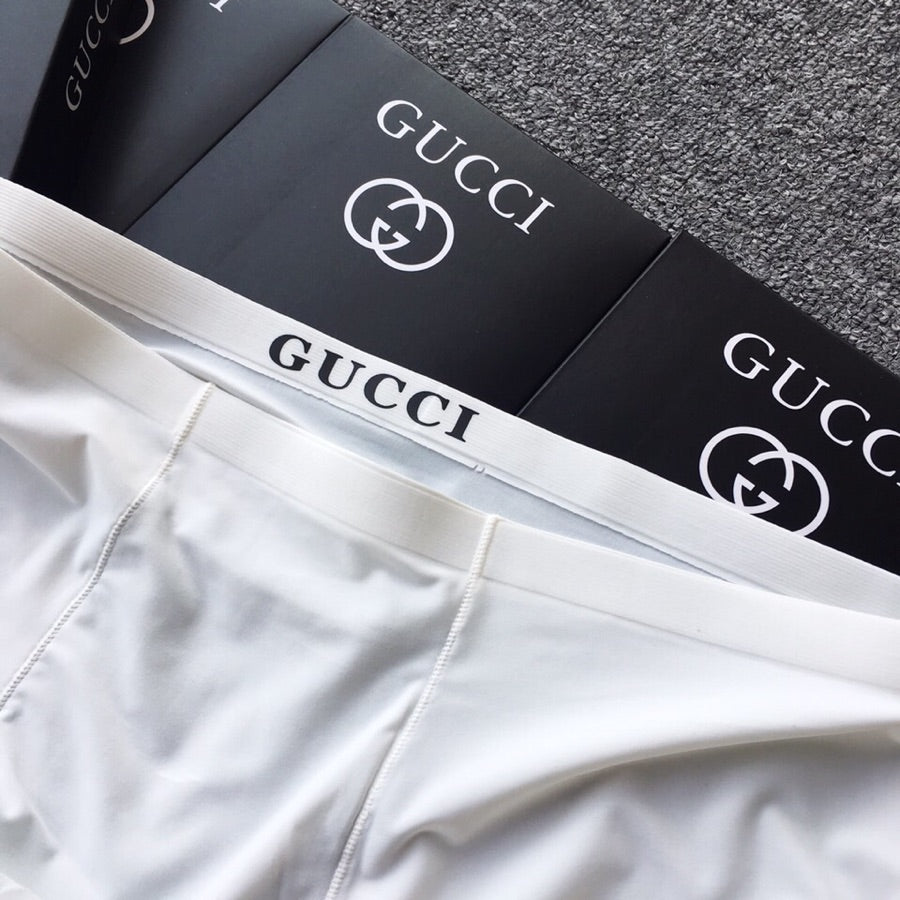 Gucci White Blue Black Hem Letters Boxer Briefs, image 7