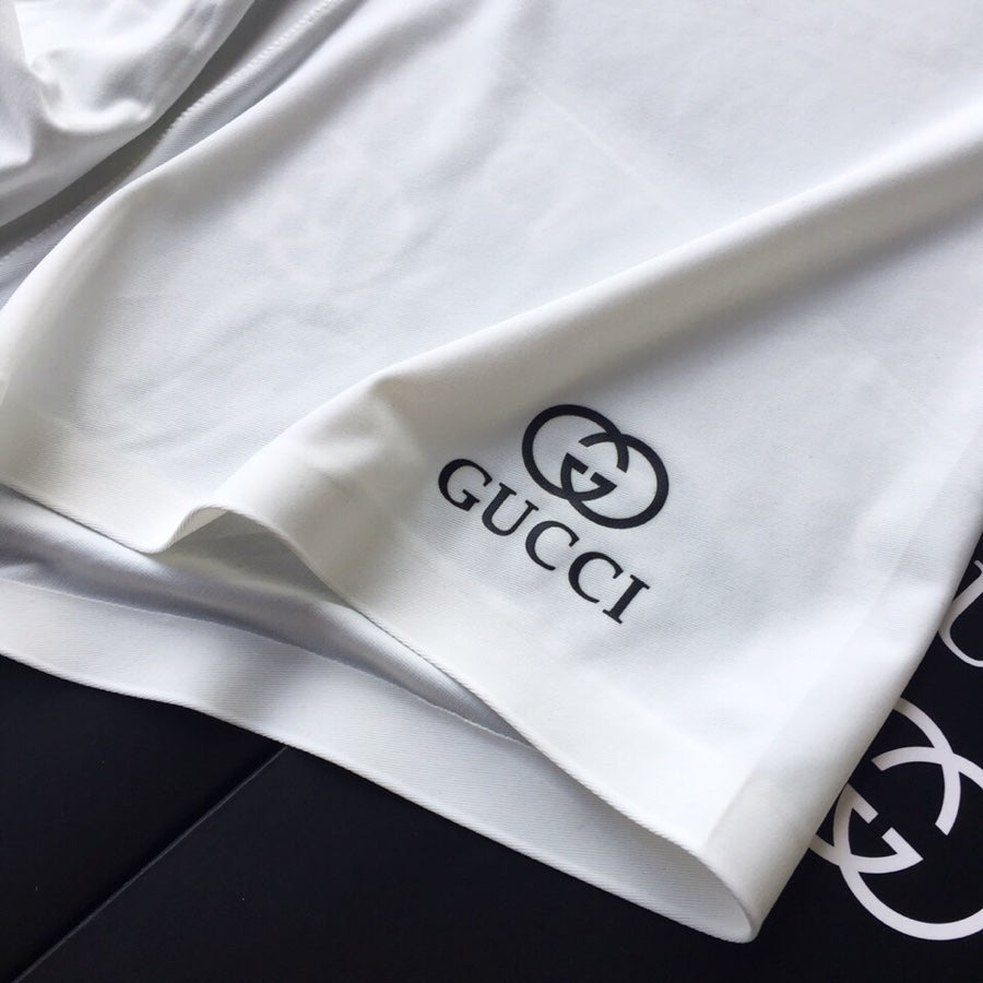 Gucci White Blue Black Hem Letters Boxer Briefs, image 6