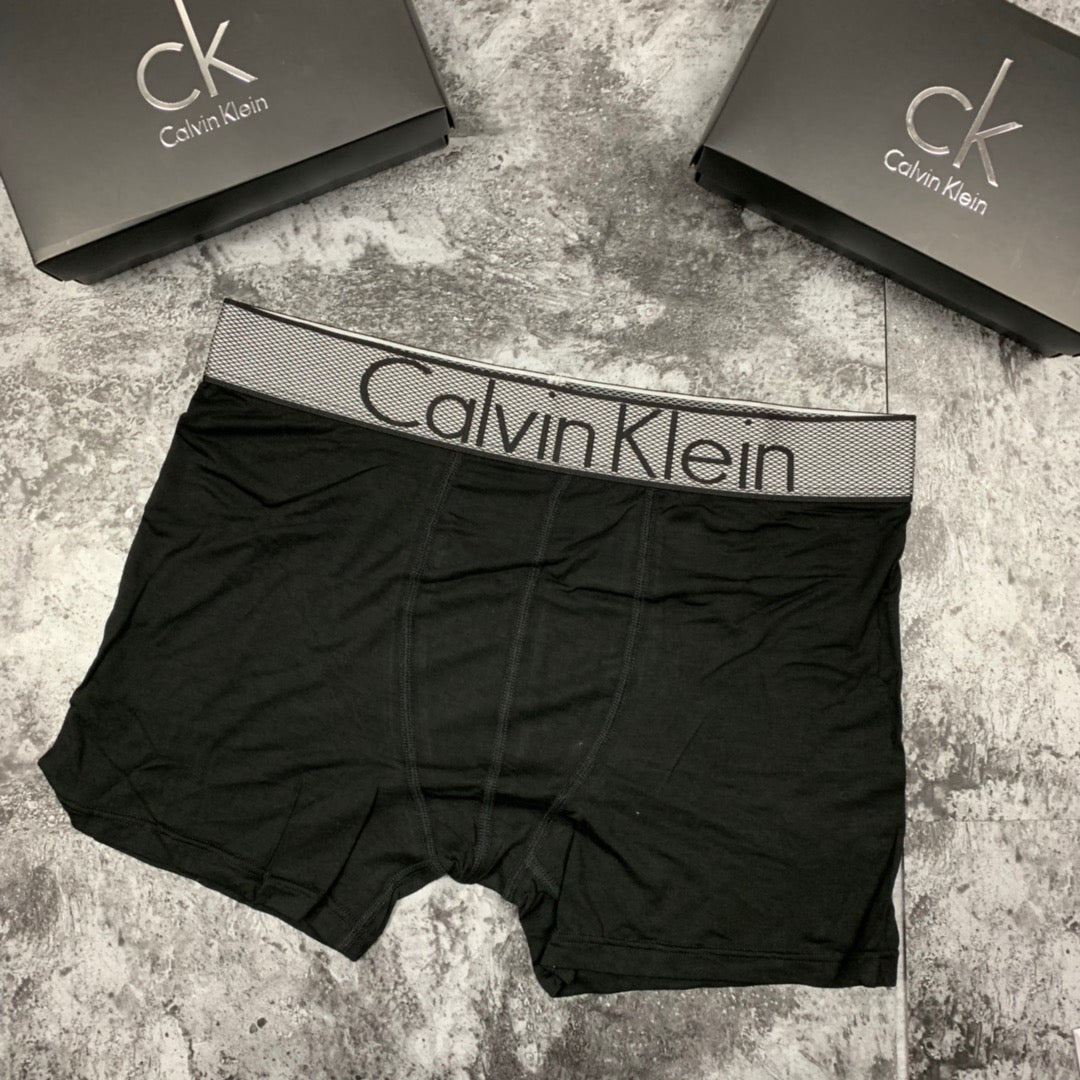 Calvin Klein Black Wide Grey Waistband Boxer Briefs, image 8