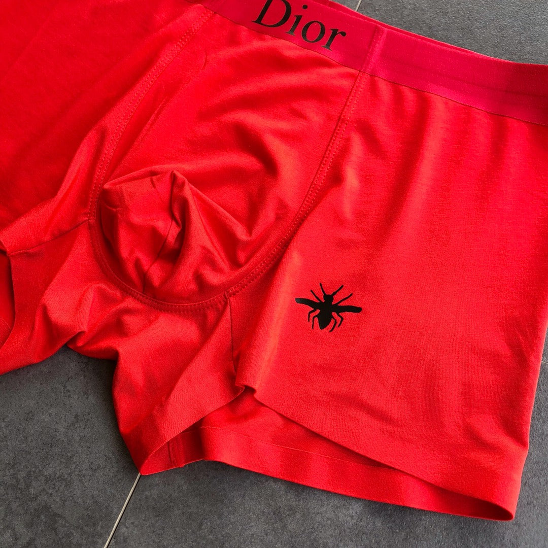 Dior Red Black White Waist Stack Boxer Briefs, image 7