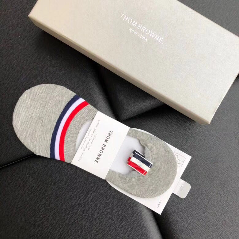 Thom Browne Tricolour Band Short Socks, gallery image 4
