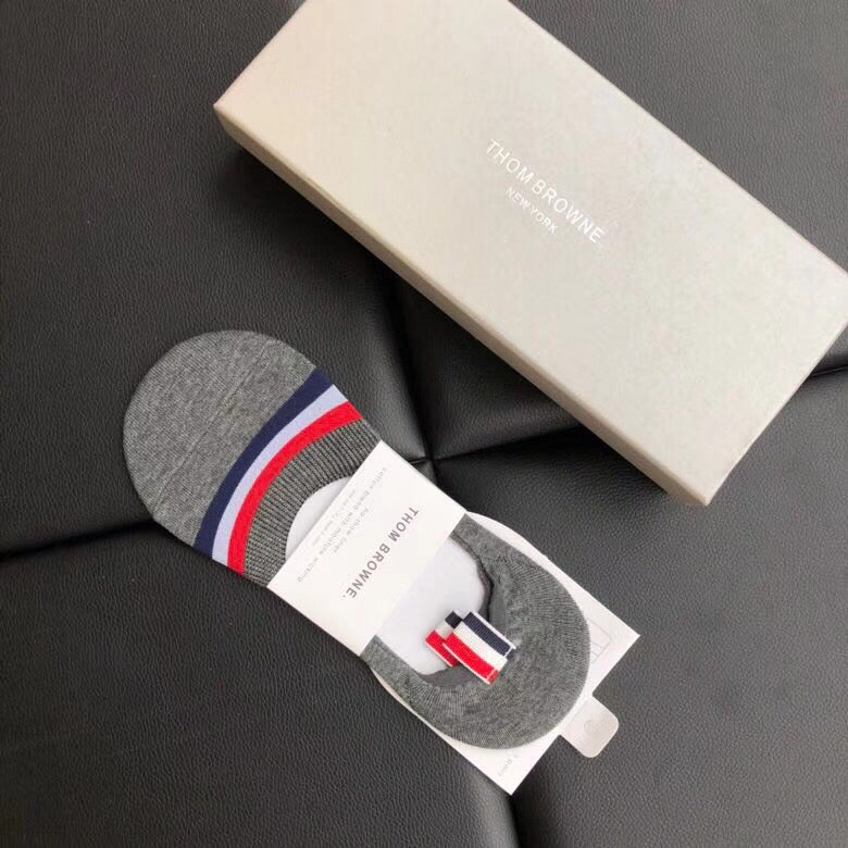 Thom Browne Tricolour Band Short Socks, gallery image 7