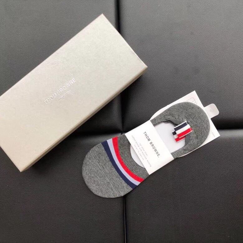 Thom Browne Tricolour Band Short Socks, gallery image 6