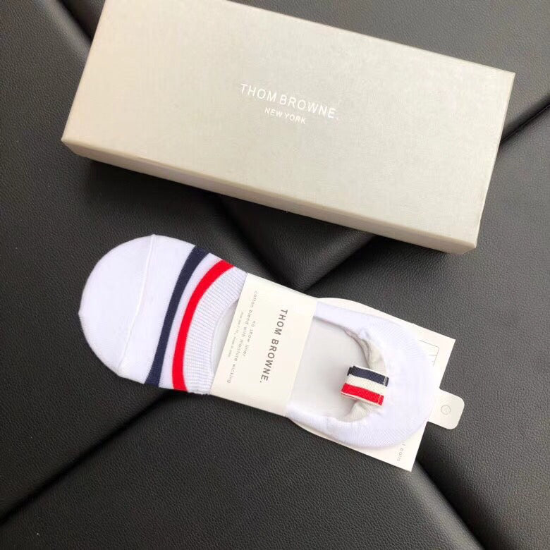 Thom Browne Tricolour Band Short Socks, gallery image 8