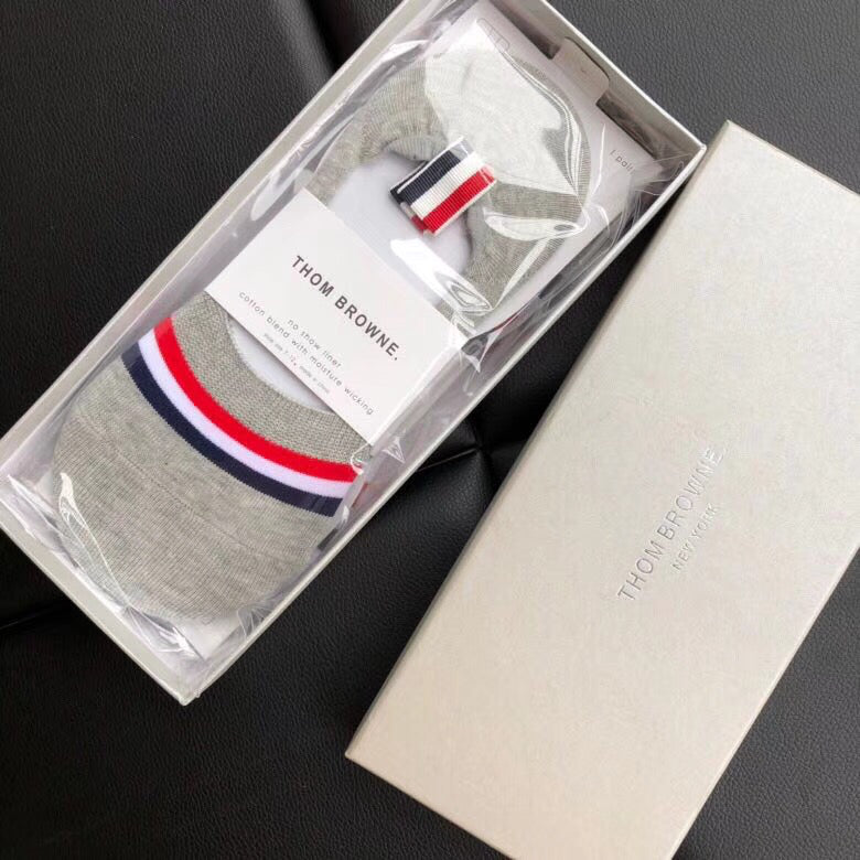 Thom Browne Tricolour Band Short Socks, gallery image 5