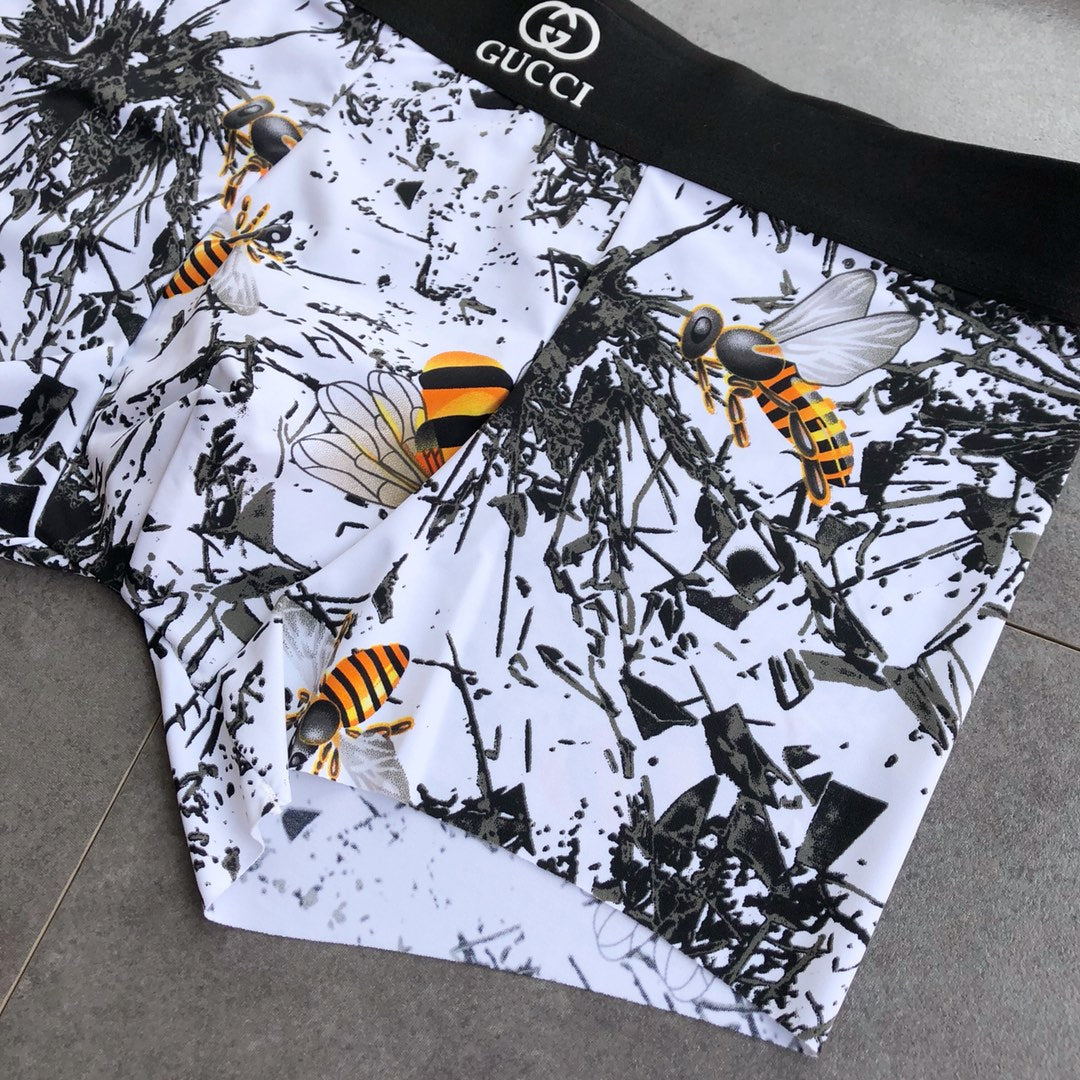 Gucci Boxed Black White Repeated Letters Boxer Briefs, image 7