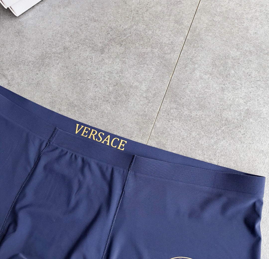 Versace Plum Blue Grey Large Round Face Boxer Briefs, image 7