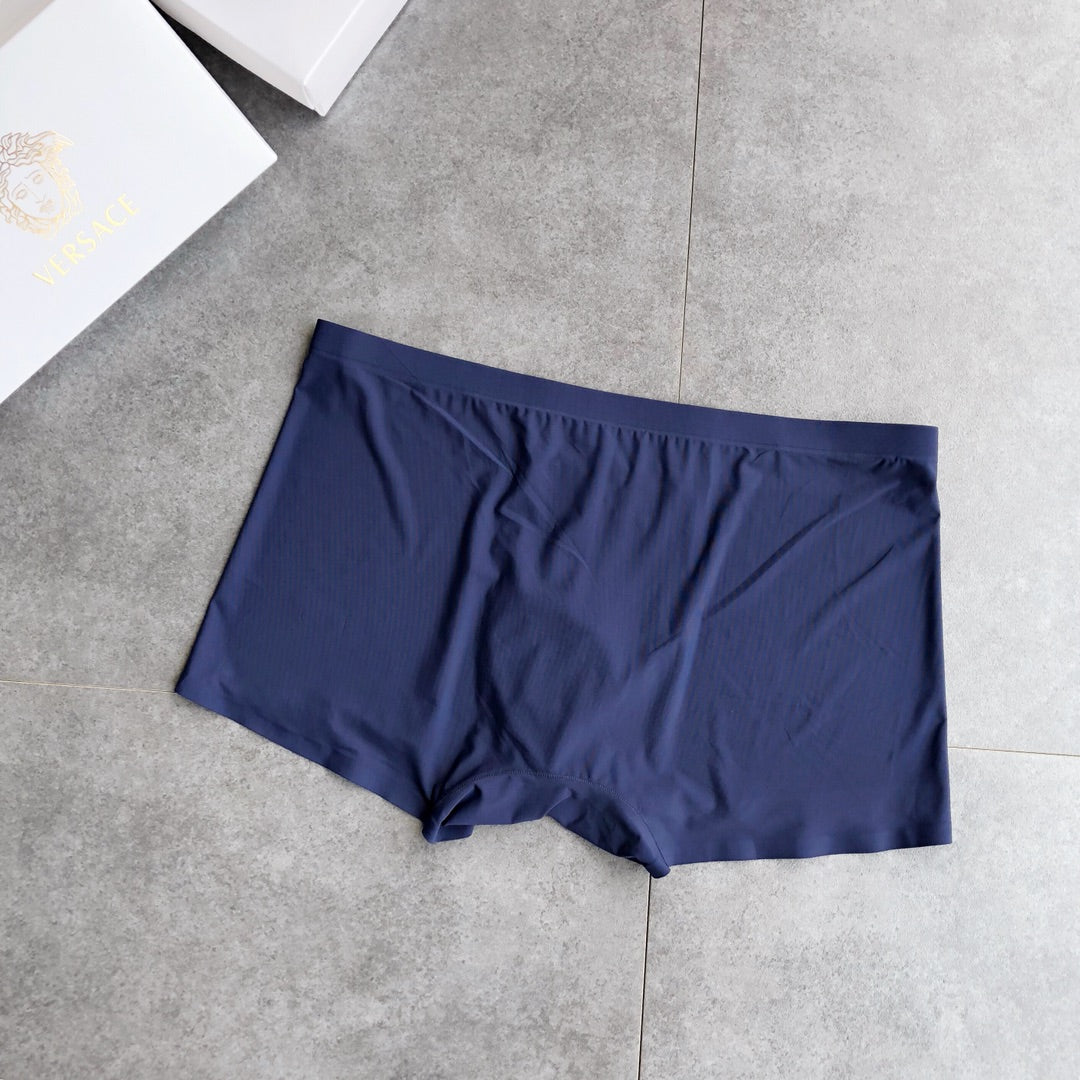 Versace Plum Blue Grey Large Round Face Boxer Briefs, image 9