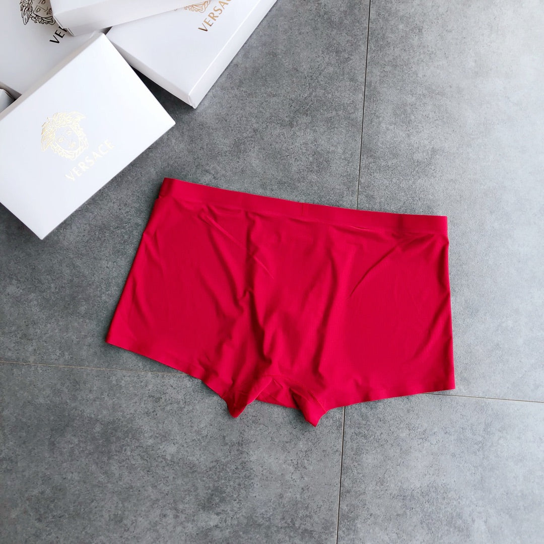 Versace White Black Red Blue Round Crest Boxer Briefs, image 9