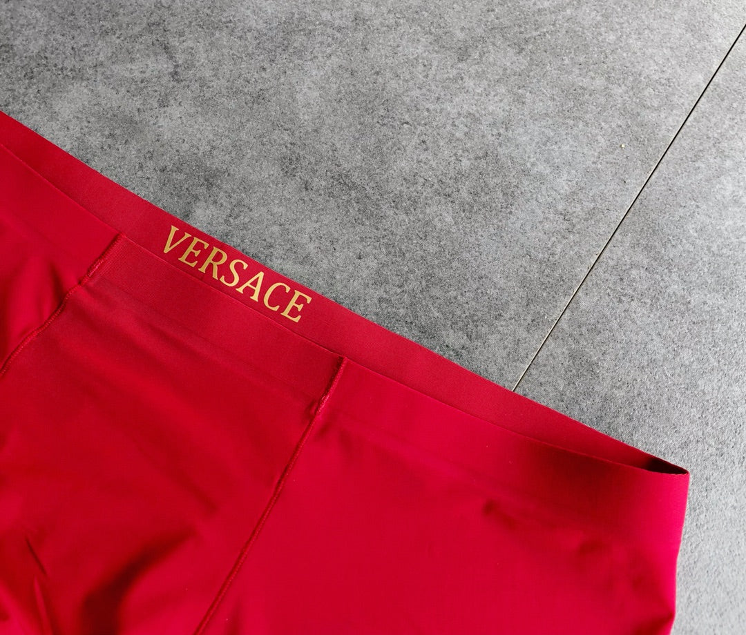 Versace White Black Red Blue Round Crest Boxer Briefs, image 7