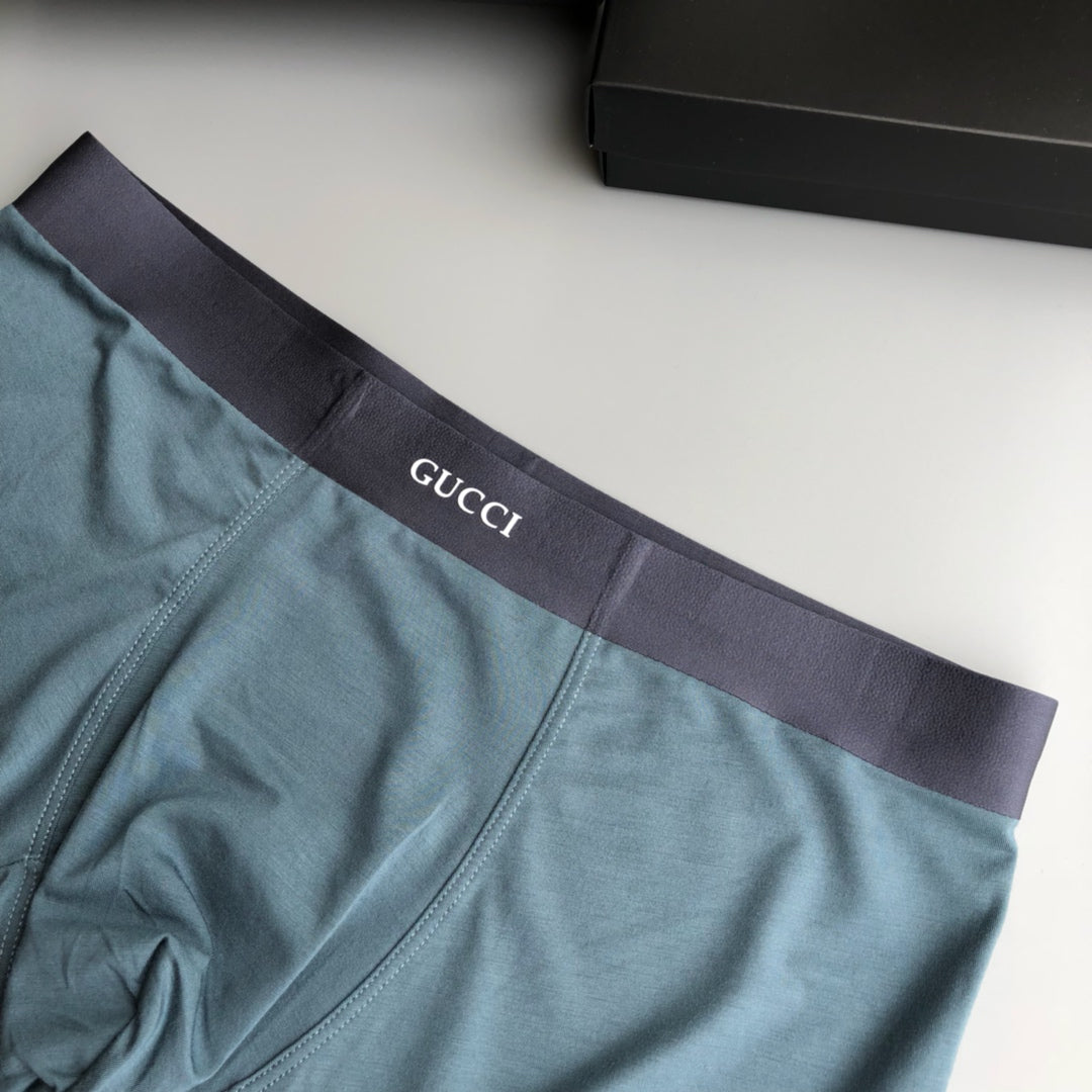 Gucci Burgundy Grey Blue Small Patches Boxer Briefs, image 6