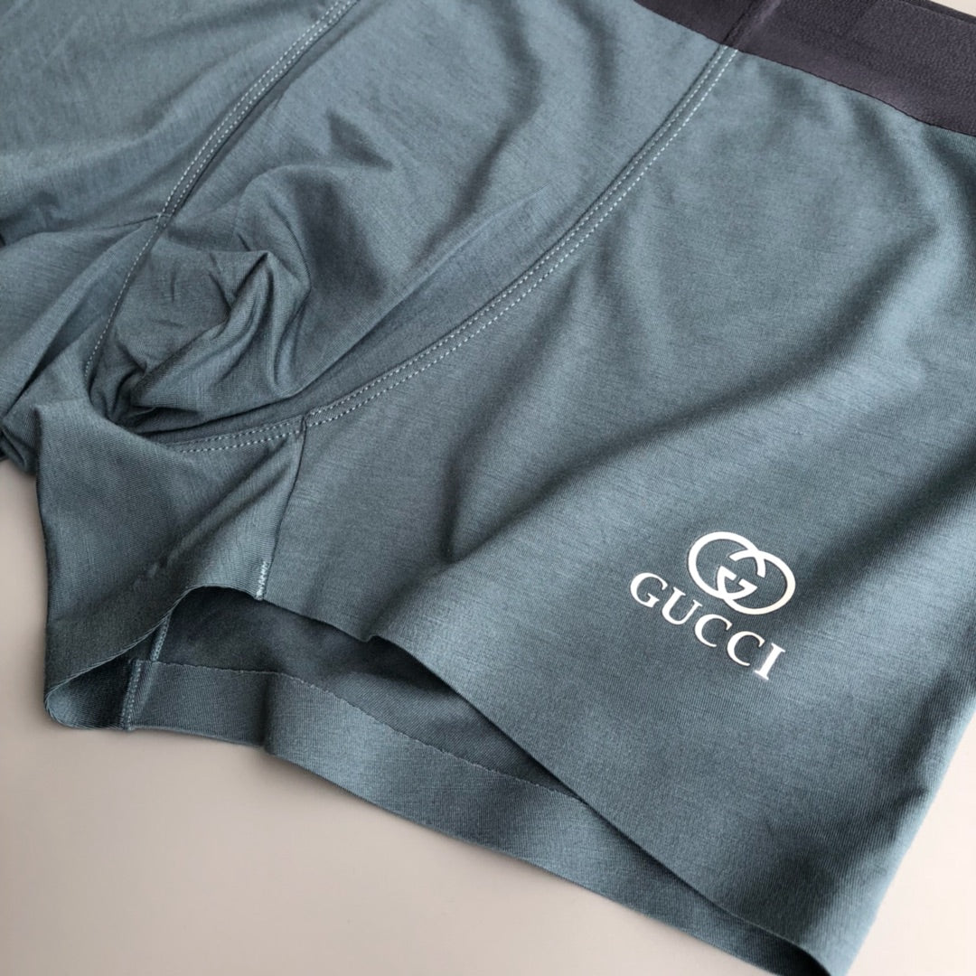 Gucci Burgundy Grey Blue Small Patches Boxer Briefs, image 7
