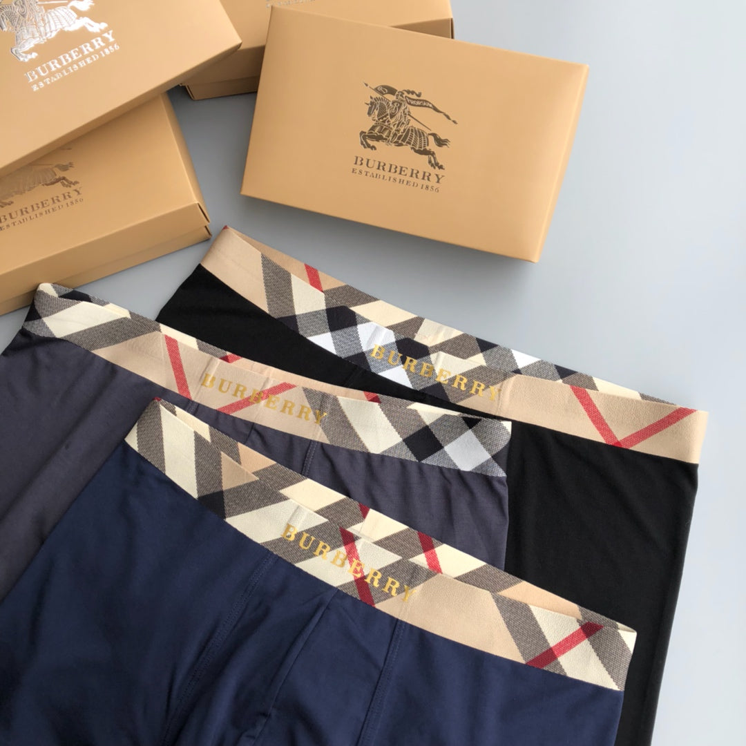 Burberry Dark Shades Wide Check Waist Boxer Briefs, image 3