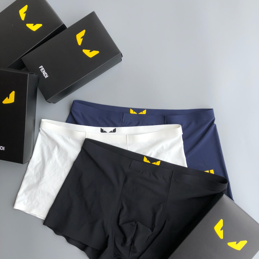 Fendi Red White Grey Small Eye Waist Boxer Briefs, image 4