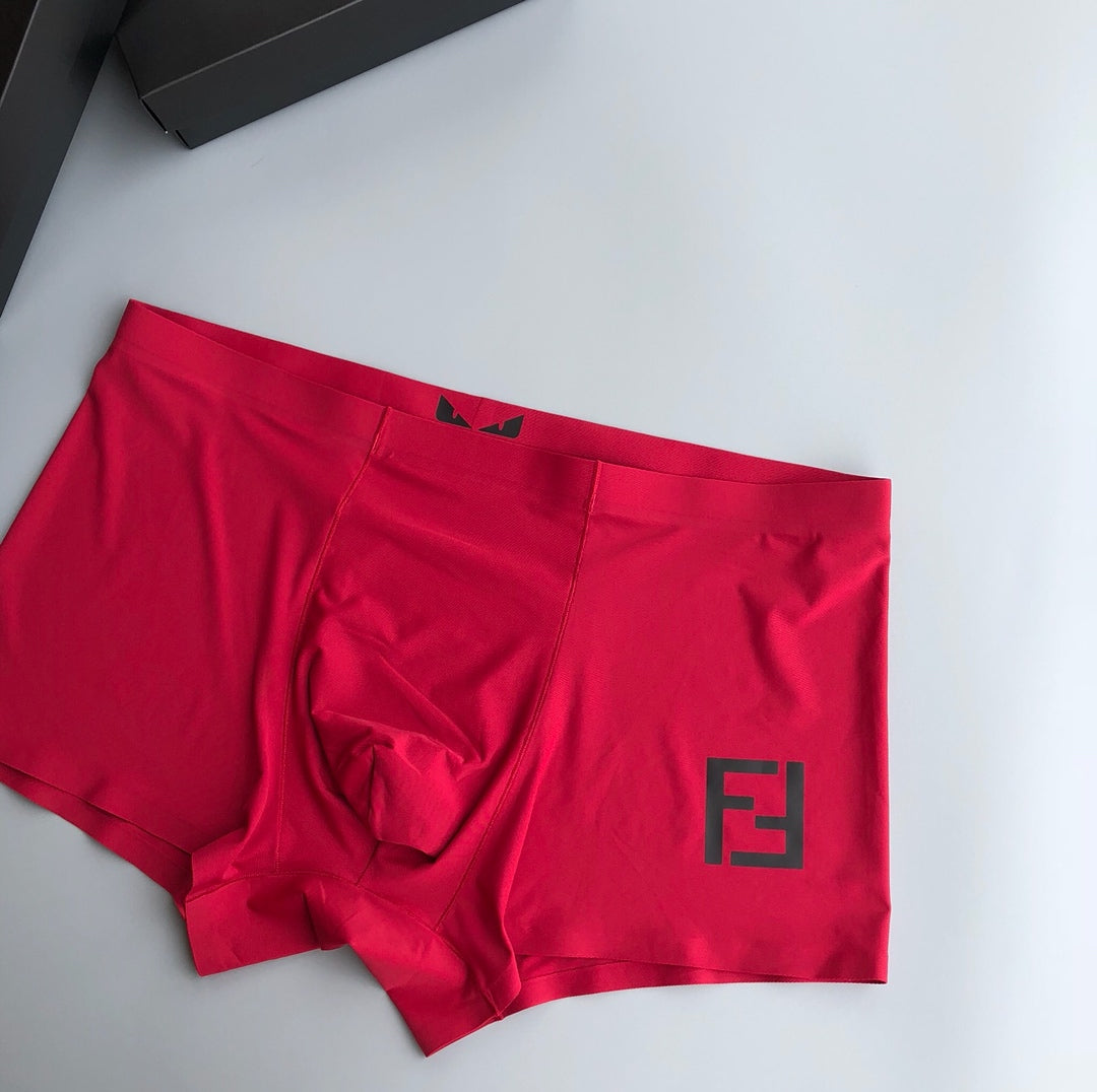 Fendi Red White Grey Small Eye Waist Boxer Briefs, image 7