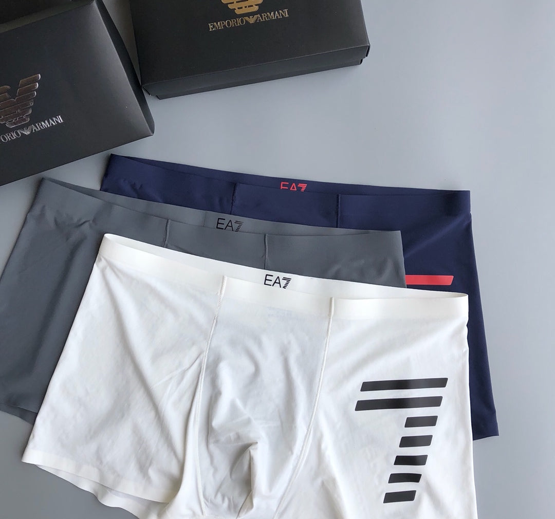 Emporio Armani White Multicolour Large Wing Boxer Briefs, image 4