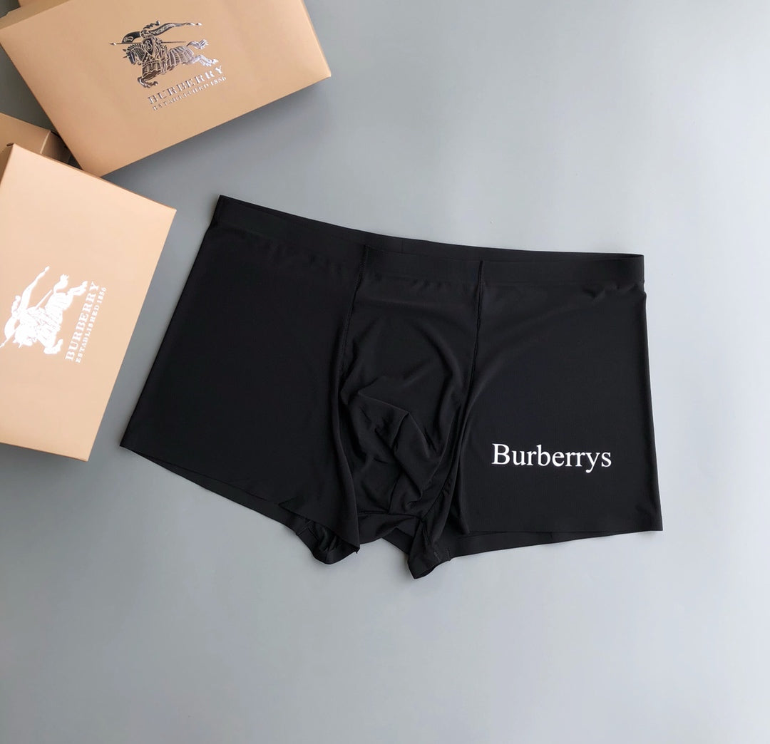 Burberry Black White Plain Body Wordmark Boxer Briefs, image 6