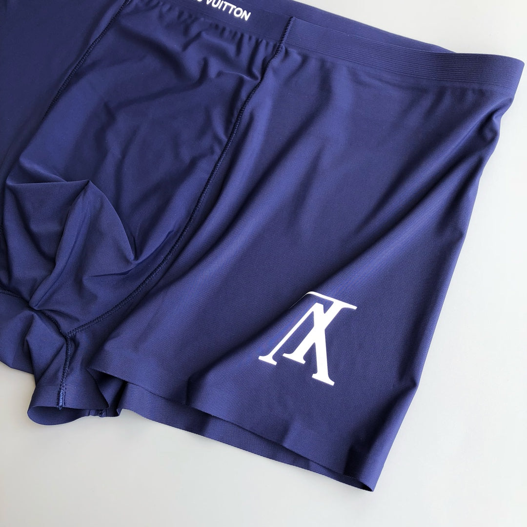 Louis Vuitton Red White Navy Bold Letter Patch Boxer Briefs, image 8