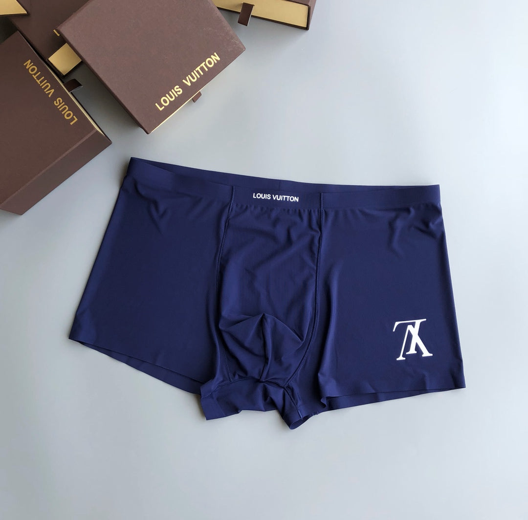 Louis Vuitton Red White Navy Bold Letter Patch Boxer Briefs, image 6