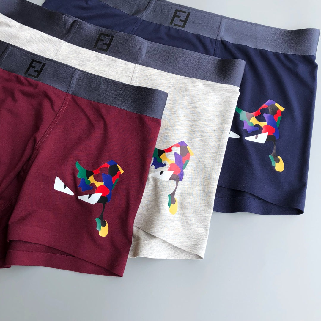Fendi Colourful Small Character Motifs Boxer Briefs, image 1
