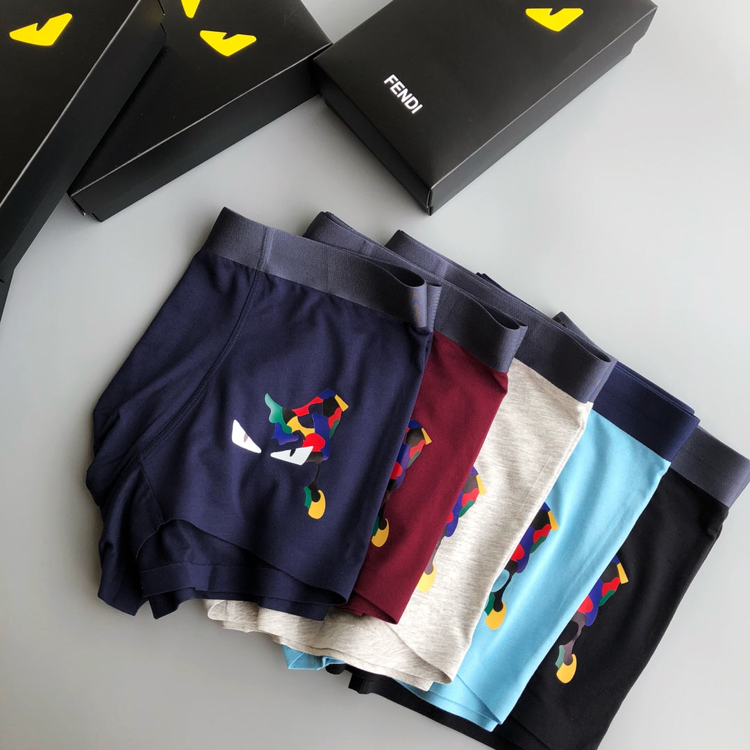 Fendi Colourful Small Character Motifs Boxer Briefs, image 4