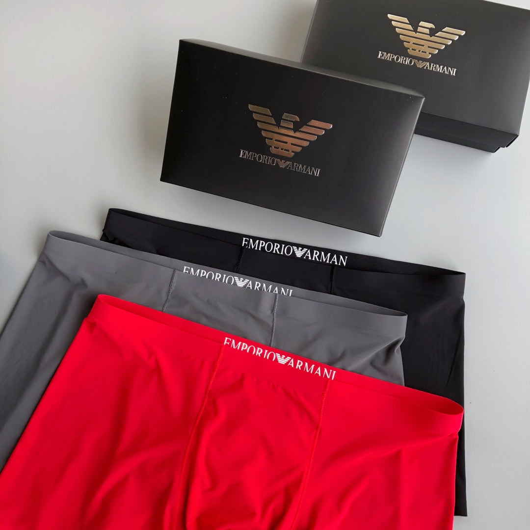 Armani Large Eagle Motif Boxer Briefs, Box of 3, gallery image 3