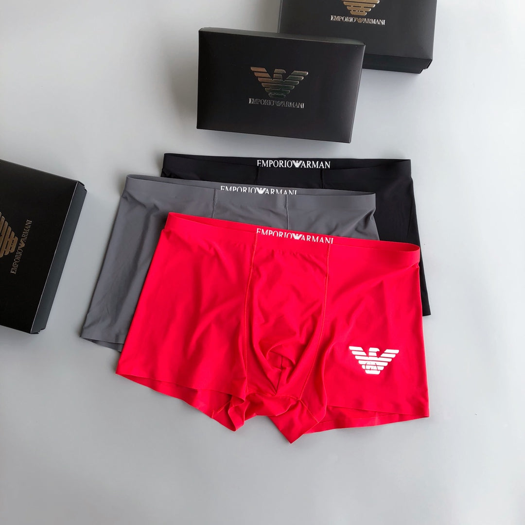 Armani Large Eagle Motif Boxer Briefs, Box of 3, gallery image 2